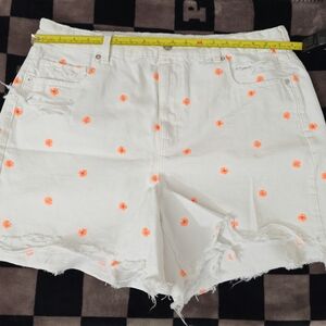 AMERICAN EAGLE High Waisted Baggy Floral Shorts - Size 18